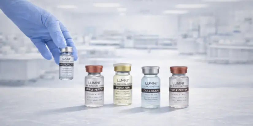 Lumni hyaluronic acid microneedling serum designed for professional microneedling treatments