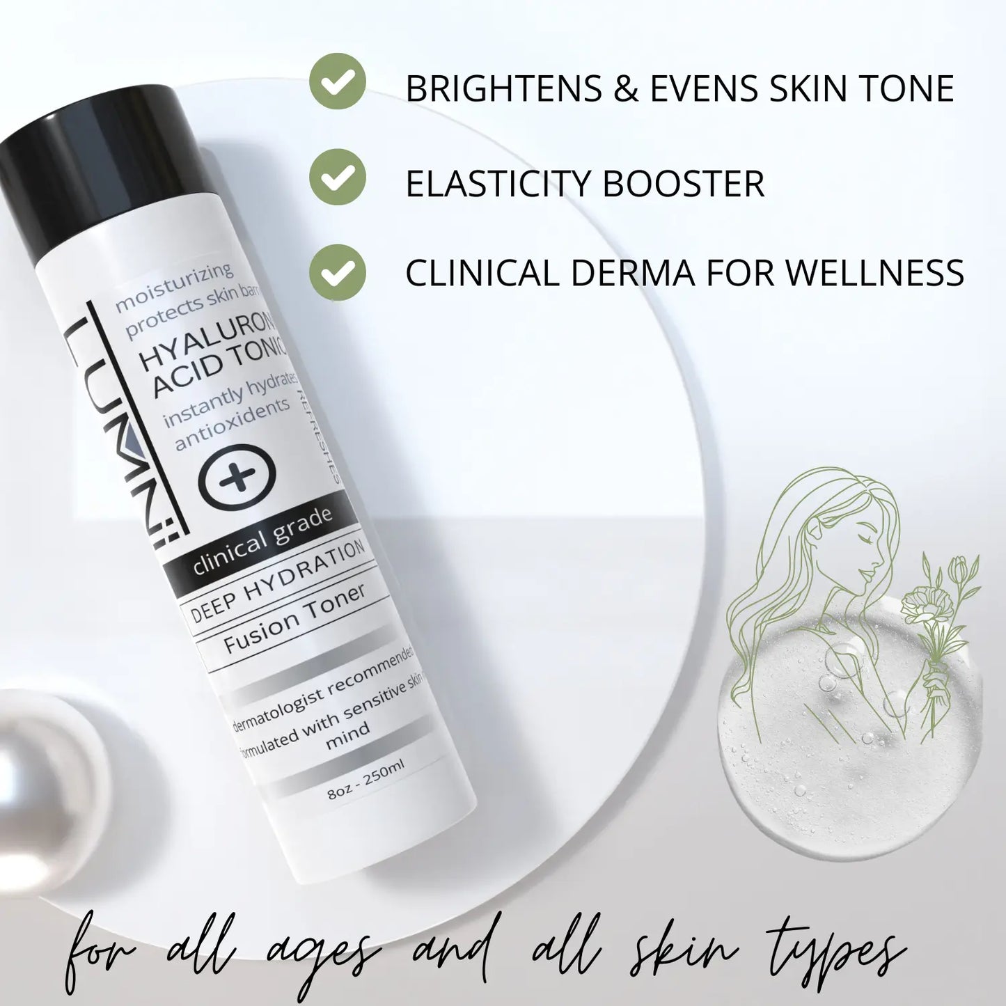 Hyaluronic Acid Toner | 230ml BuyLumni.com