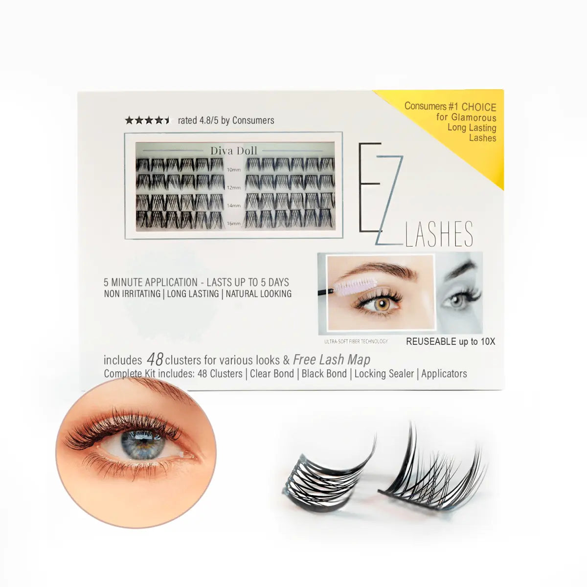 Diva EZ Lashes Extension System - LushnLavish.com