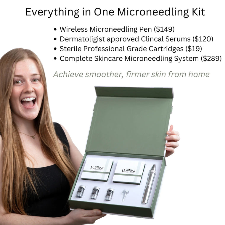 Hyaluronic Acid Microneedling Kit | Lumni Professional Microneedling - LushnLavish.com