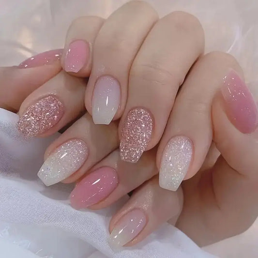 Sweetheart Sparkle | Salon Quality Manicured Nails - LushnLavish.com